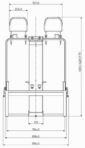 Mobiframe - Rear Bench Frame - SAF04T
